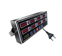 rockible Timer da cucina commerciale a 8 canali, orologio regolabile, promemoria, timer per friggitrice, timer per calcolo, per ristorante, casa