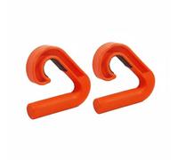 rockible Training Handle Maniglia Allenamento Palestra Impugnatura Gancio Accessorio Gancio con Pad in Gomma Interno E Superficie Antiscivolo Diamantata Adatta, Arancione, 90° 1 Coppia