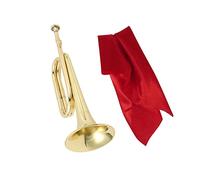 rockible Tromba da scout Tromba da marcia Tromba da cavalleria in rame massiccio e ottone per la scuola, Stile a