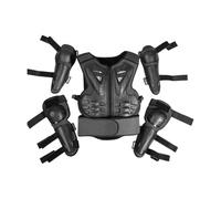 rockible Tuta Protettiva per per Bambini, equipaggiamento di Protezione per la Guida, Gilet ergonomico con Armatura, Abbigliamento da Corsa per Bambini, Nero
