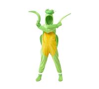 rockible Tutina Morbida con Cappuccio a Forma di Animale per Bambini Costume Completo con Piedini Incorporati per Gioco di Ruolo Festa in Maschera Scolastico, Verde Mantide, 130