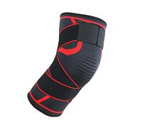 rockible Tutore di Supporto per Ginocchio Regolabile, Ginocchiere per Maniche a Gamba Cintura per Parastinchi a Compressione per Pallavolo Sportivo, io