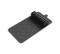 rockible Vassoio Portacoltelli in Silicone, Porta Coltelli da Cassetto, Dimensioni di 41,1 Cm X 20,8 Cm, Design del Foro di Sospensione, Organizzatore Cassetti Cucina, Nero
