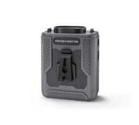 rockible Ventilatore da Cintura Portatile Ventilatore Indossabile Clip Robusta Mini Ventilatore Ricaricabile Finestra di Visualizzazione Presa d'Aria Superiore, Grigio Scuro