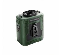 rockible Ventilatore da Cintura Portatile Ventilatore Indossabile Clip Robusta Mini Ventilatore Ricaricabile Finestra di Visualizzazione Presa d'Aria Superiore, Verde Militare