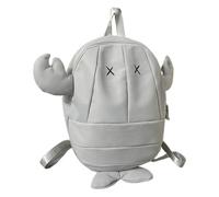 rockible Zaino alla moda, borsa a tracolla per bambini, ragazzi, ragazze, adolescenti, scuola, Gray L