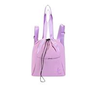rockible Zaino con coulisse, borsa da palestra impermeabile con organizer e tasca frontale, zaino casual tap, jazz, nuoto, viaggi e danza, Rosso Porpora