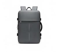 rockible Zaino da Viaggio Uomo Zaino Laptop Borsa Computer Zaino Espandibile Tessuto Oxford Idrorepellente con Porta Usb Distribuzione Equilibrata Adatto a, Grigio, Grigio, 16 Pollici