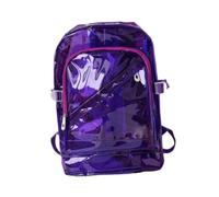 rockible Zaino in PVC Borsa portaoggetti Grande capacità Pratico regalo Zaino scolastico portatile Zaino per campeggio Lavoro Escursionismo all'aperto Adulti, Viola