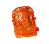 rockible Zaino in PVC Borsa portaoggetti Grande capacità Pratico regalo Zaino scolastico portatile Zaino per campeggio Lavoro Escursionismo all'aperto Adulti, Orangina