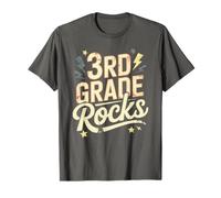 Rockin' 3 ° Grado Rocks First Day Band Teacher Game On Team Maglietta
