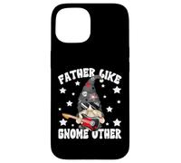 Rockin Dad For Bass Guitar Player Funny Fathers Day Gnome Custodia per iPhone 15