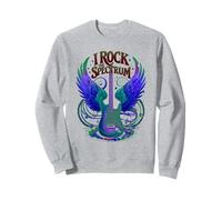 Rockin' I ROCK THE SPECTRUM Autismo Madre Forza Autistica Felpa