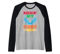 Rockin' My First 5k |--- Maglia con Maniche Raglan