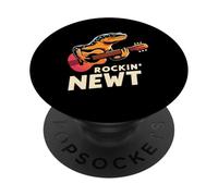Rockin' Newt Guitar Vibes Musica Divertimento PopSockets PopGrip Adesivo