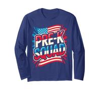 Rockin' Pre-K School Squad First Day 250 Years Teacher Game Maglia a Manica