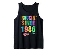 Rockin' Since 1986 Vintage Rockstar 40° Compleanno Mamma papà 40 Canotta