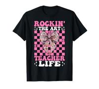 Rockin' The Art Teacher Vita Scuola Artista Ragazza Mamma Coquette Maglietta
