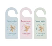 ROCKING GIFTS Appendiabiti Porta Topolino Perez x3 Modelli 23 cm Legno Camera Bambino