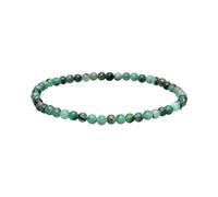ROCKING GIFTS Bracciale di smeraldo extra 4 mm taglio brillante, naturale, Brasile