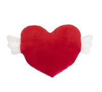 ROCKING GIFTS Cuscino Cuore Ali Decorativo Camera da letto Bambini Morbido Poliestere 60x30 cm