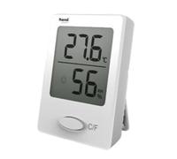 ROCKING GIFTS Mini termometro digitale igrometro bianco: monitor di temperatura e umidità interna, misuratore preciso, display LCD