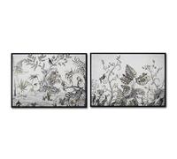 ROCKING GIFTS Quadro cornice 50 x 70 cm giungla decorazione parete tela stampa arte