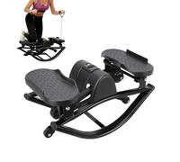 Rocking Stepper - Allenatore portatile per fitness a casa con corde da tirare, step per esercizi da lato a lato, allenamento completo per gambe, glutei, addominali, fianchi, ginocchia, articolazioni