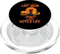 Rocking The Cat Mom And Witch Life Bengal Cat Halloween PopSockets PopGrip per MagSafe