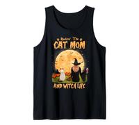 Rocking The Cat Mom And Witch Life Siamese Cat Halloween Canotta