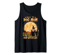 Rocking The Dog Mom And Witch Life Bearded Collie Halloween Canotta