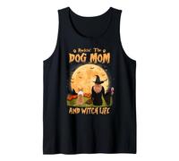 Rocking The Dog Mom And Witch Life Corgi Halloween Canotta