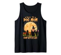 Rocking The Dog Mom And Witch Life Dachshund Halloween Canotta