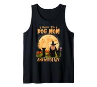 Rocking The Dog Mom Witch Long Haired Chihuahua Halloween Canotta