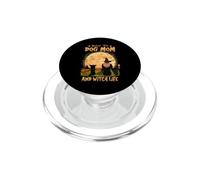 Rocking The Dog Mom Witch Long Haired Chihuahua Halloween PopSockets PopGrip per MagSafe