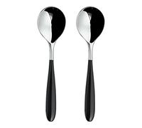 Rockingham Forge 2TAK650W knives, Acciaio Inox 18/10, Nero, Set da 2