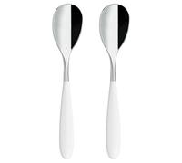 Rockingham Forge 2TES650BK - Cucchiaino da tè, Acciaio Inox 18/10, Weiβ, Set da 2