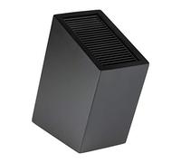 Rockingham Forge - Portacoltelli universale, supporto verticale, contiene fino a 20 coltelli con lame fino a 20 cm di lunghezza, colore: Nero lucido. Ceppo portacoltelli Mattschwarz - Schräger