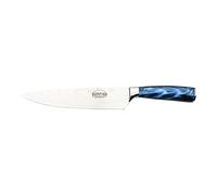 Rockingham Forge Coltello da chef Sunrise Collection 8", acciaio inossidabile con manici in resina, blu zaffiro