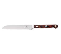 Rockingham Forge Coltello da pomodoro Serie 8000 da 5” con manici classici rivettati in Pakkawood e costruzione full Tang, lame in acciaio inox