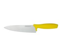 Rockingham Forge Essentials Coltello da chef con manico giallo da 20 cm per carni cotte - Coltelli con codice colore per l'igiene alimentare & alimenti allergenici in acciaio inossidabile