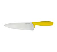 Rockingham Forge Essentials Coltello da chef con manico giallo da 24 cm per carni cotte - Coltelli con codice colore per l'igiene alimentare & alimenti allergenici in acciaio inossidabile