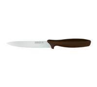 Rockingham Forge Essentials Coltello multiuso con manico marrone da 12,5 cm per verdure - Coltelli con codice colore per l'igiene alimentare & alimenti allergenici in acciaio inossidabile