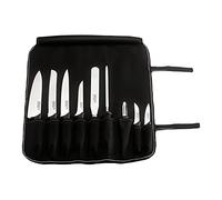 Rockingham Forge Essentials Professional Set di coltelli da chef - Contiene 9 coltelli da cucina e 1 portacoltelli, nero, CS-8007/10