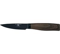 Rockingham Forge Forester Series 3.5 Inch Vegetable Knife - Lama in acciaio inossidabile con rivestimento in ossido nero Manico ergonomico in legno Coltello da potatura Spelucchino, RF-6180P