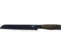 Rockingham Forge Forester Series 8 “ Coltello da pane seghettato - Lama in acciaio inox con rivestimento in ossido nero Manico in legno ergonomico, RF-6186P