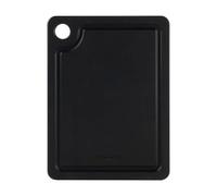 Rockingham Forge Tagliere in Fibra di Legno con Scanalatura Nera 20x15x0,6 cm, Resistente al calore, Lavabile in lavastoviglie, Tagliere in legno con raccoglitore di succhi igienico