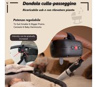 Rockit Razzo Dondola e Culla il Passeggino in Modo Automatico Comodo e Portatile