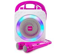 Rockjam 10-Watt Karaoke Bluetooth Karaoke Machine con due microfoni, effetti voc