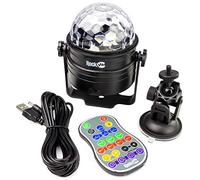 RockJam Luci da discoteca LED da 6 Watt ricaricabili senza fili con telecomando